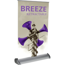 Load image into Gallery viewer, Breeze (11&quot;W x 19&quot;H)Retractable Banner Stand
