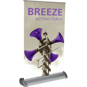 Breeze (11"W x 19"H)Retractable Banner Stand