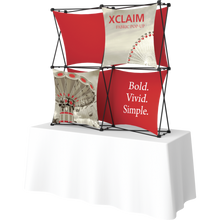 Load image into Gallery viewer, Xclaim 5ft x 5ft Tabletop Fabric Popup Display Kit 01
