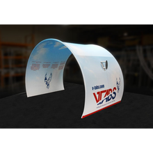 Load image into Gallery viewer, Formulate 12ft Arch 01 (136.56&quot;W x 95.31&quot;H x 92&quot;D) Tension Fabric Structure
