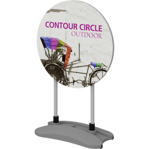Contour Outdoor Sign Circle - Water Base