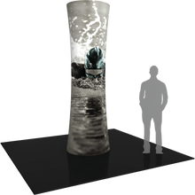 Load image into Gallery viewer, Formulate Cylinder Tower 02 (36&quot;W x 120&quot;H x 36&quot;D) Tension Fabric Structure
